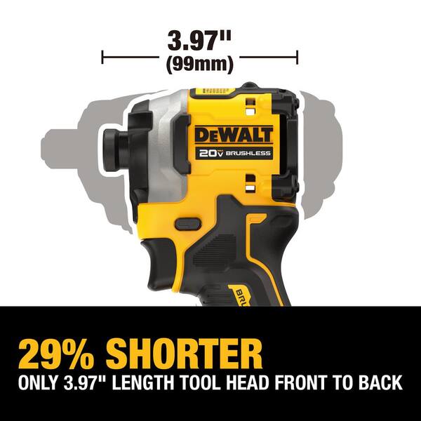 DEWALT - ATOMIC 20V MAX Cordless Brushless Compact 1/4 in. Impact Driver and Premium Lithium-Ion 6.0Ah and 4.0Ah Starter Kit