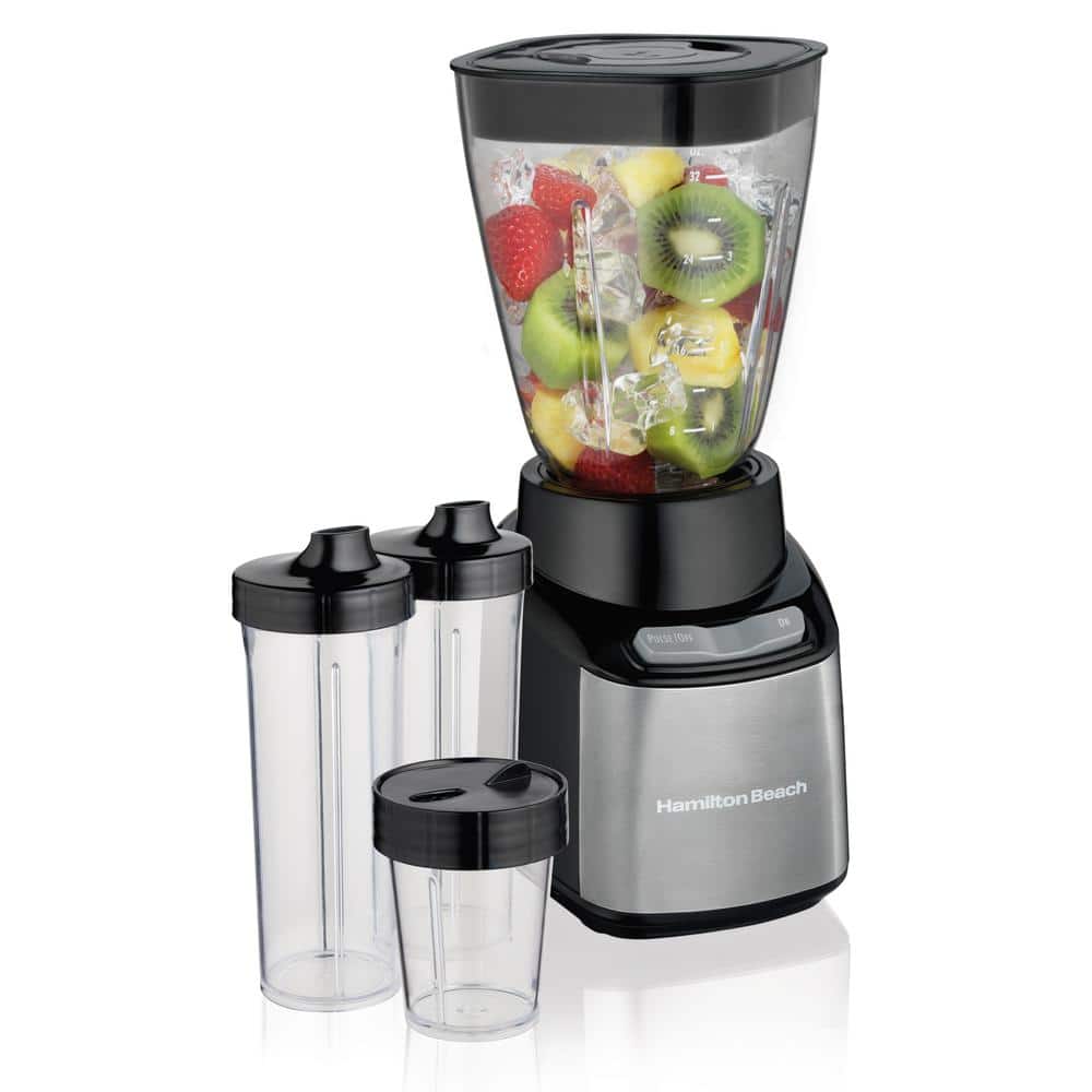 Hamilton Beach Blend Now 16 oz. Single Speed Black Cordless Portable Blender  with Travel Lid 51180 - The Home Depot