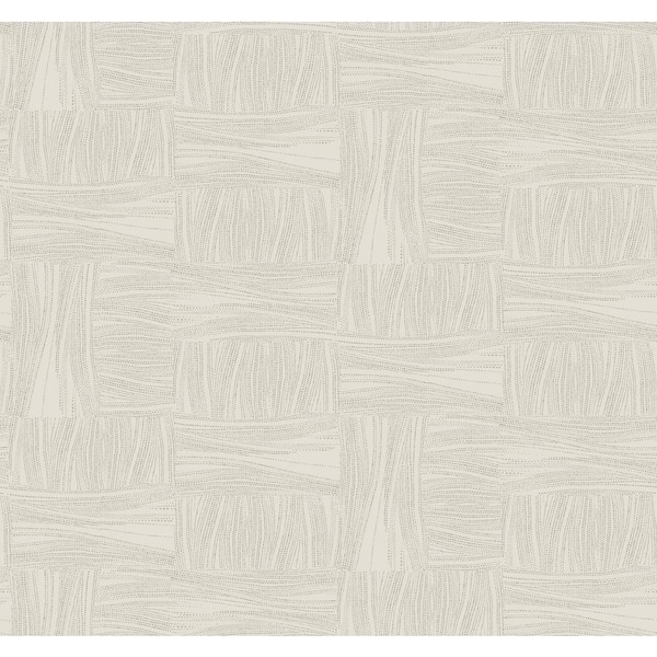 York Wallcoverings Light Taupe Wicker Dot Metallic Non-pasted Non-Woven Paper Wallpaper