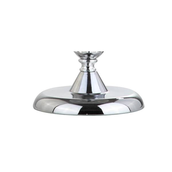 JONATHAN Y Hudson 20 in. H Clear/Chrome Crystal Mini Table
