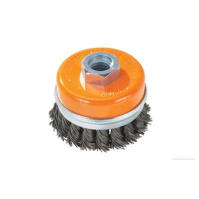 NEW US FORGE 01108 6" X 5/8" X 11 GRINDER WIRE WHEEL BRUSH KNOTWIRE 6214589