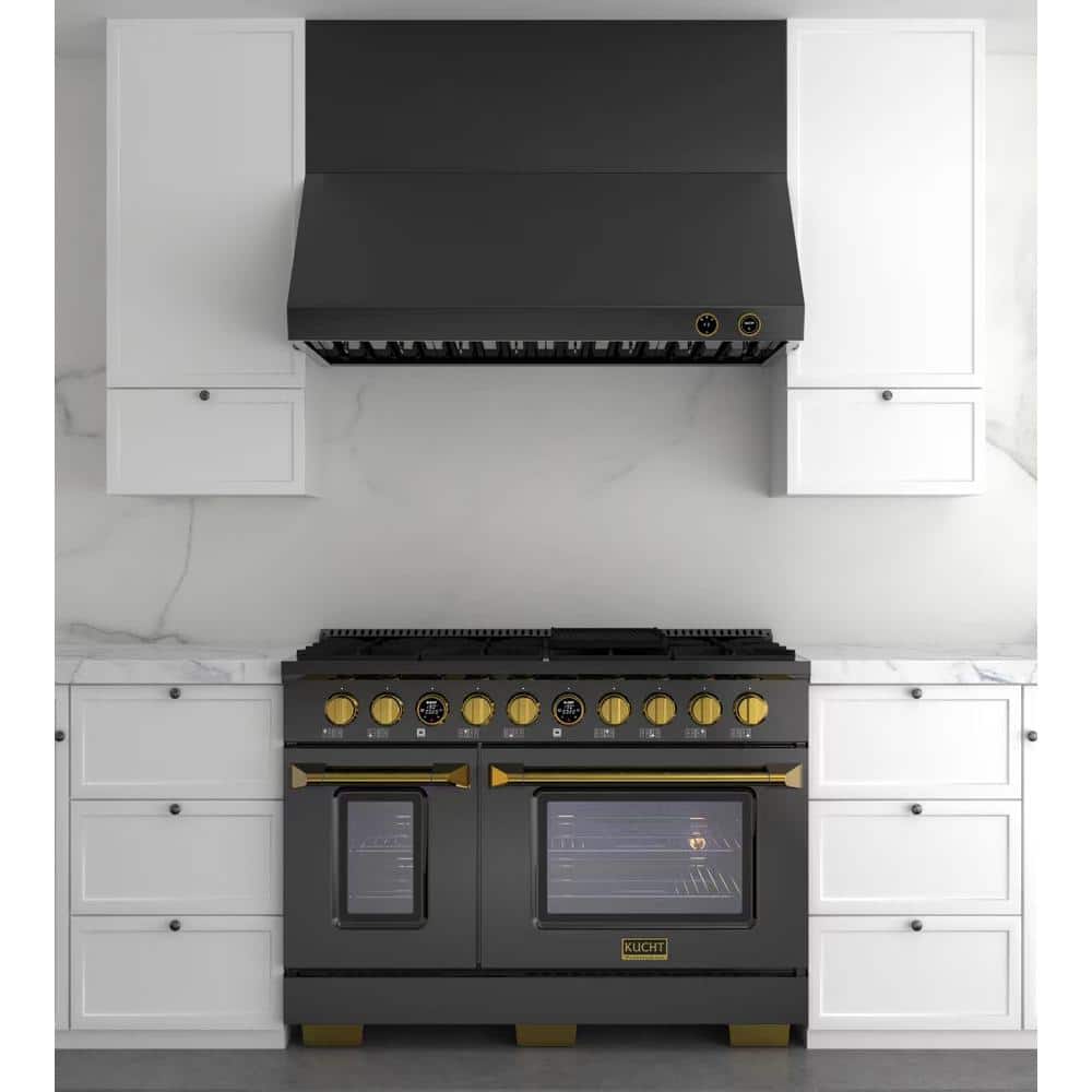 30-Inch Black Stainless Steel Under Cabinet Range Hood with LED Lights
