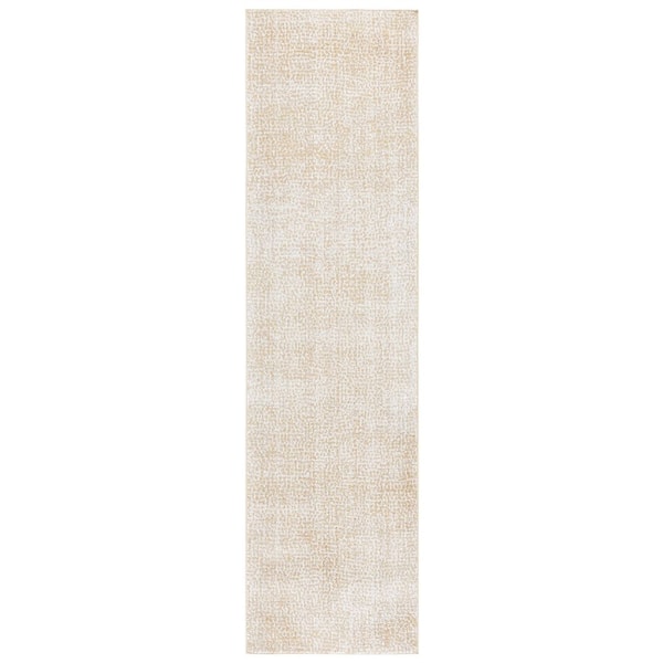 SAFAVIEH Hazel 2 ft. x 8 ft. Beige/Ivory Abstract Spots Runner Rug