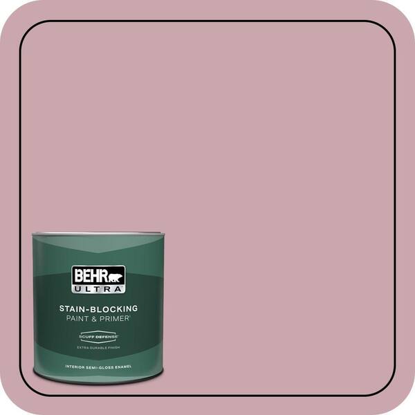 BEHR ULTRA 1 qt. #MQ1-04 Dutchess Dawn Extra Durable Semi-Gloss Enamel Interior Paint & Primer