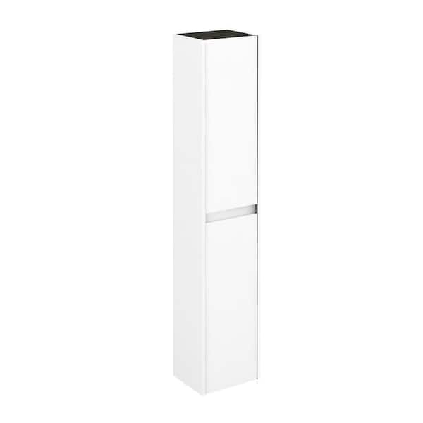 Ambra Column 11.8 in. W x 9.3 in. D x 59.1 in. H Wall Mount Bathroom Column in Gloss White