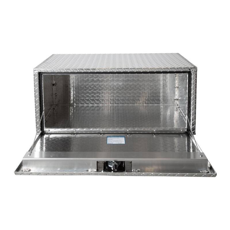 18 in. x 18 in. x 36 in. Diamond Plate Tread Aluminum Underbody Truck Tool Box