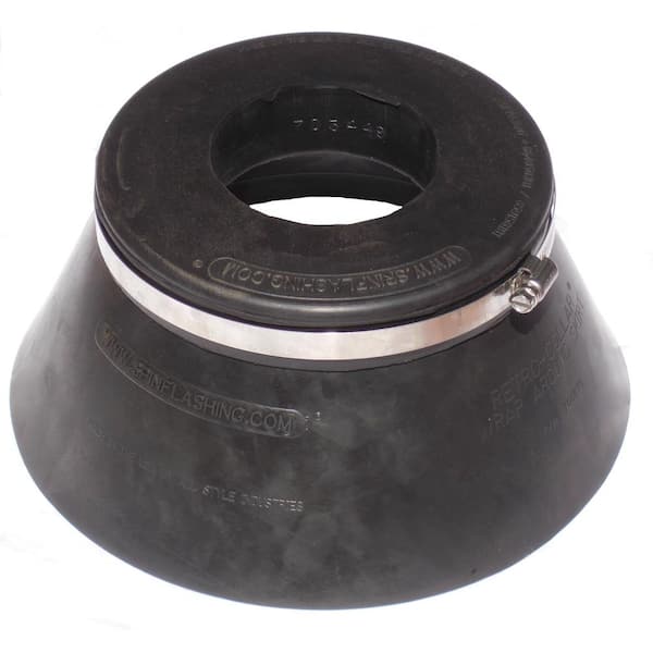 All Style 3 in. Dia Medium Retro-Split Storm Collar Umbrella Flashing fits Nominal Pipe Size (NPS) 3.50 in. O.D. Pipe
