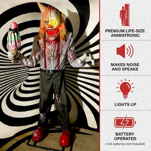 Clown - Halloween Animatronics and Giants - The Home Depot