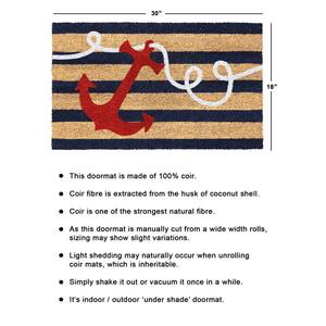 Red Red Anchor 18 in. x 30 in. Doormat