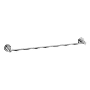 Kree 24 in. Wall Mounted Towel Bar Rust and Corrosion Resistant in Brushed Nickel