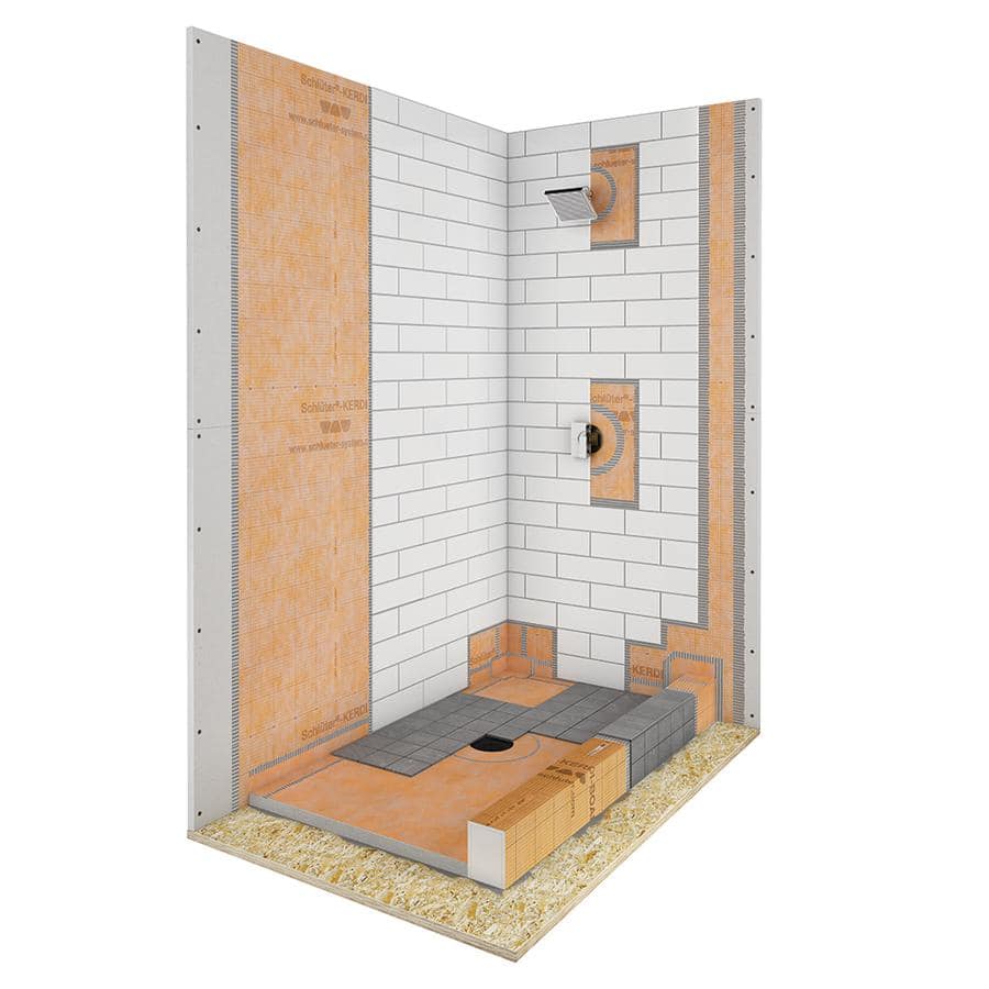 Polystyrene 38" x 60" Center Drain Shower Tray