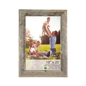 Victoria 10 in. W. x 20 in. Weathered Gray Picture Frame