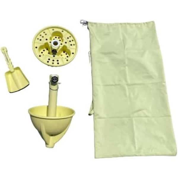 Anchor Works The AnchorOne, Beach Umbrella Anchor, Multifunctional Anchor: Umbrella Stabilizer and Table, Carry Bag - Lemonade Yellow