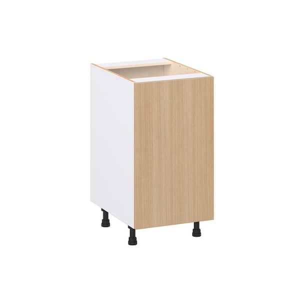 Timberline 18 in. W x 24.5 in. D x 34.5 in. H Assembled Shaker Double Trash Can Kitchen Cabinet in Mojavi Oak
