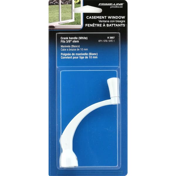 Prime-Line Pella Crank Handle, White, 3/8 in. Special Deep Spline