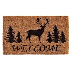 Elk Forest Welcome 24 in. x 36 in. Door Mat