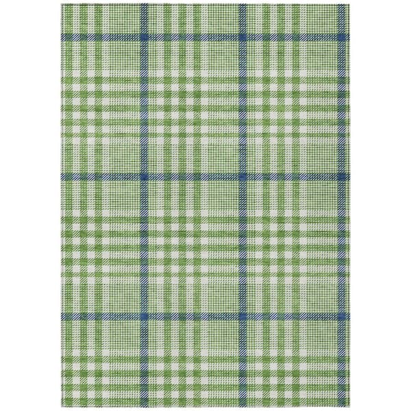 Addison Rugs Chantille Machine Washable Indoor/Outdoor Abstract ACN1054 Green 5 ft. x 7 ft. 6 in. Area Rug