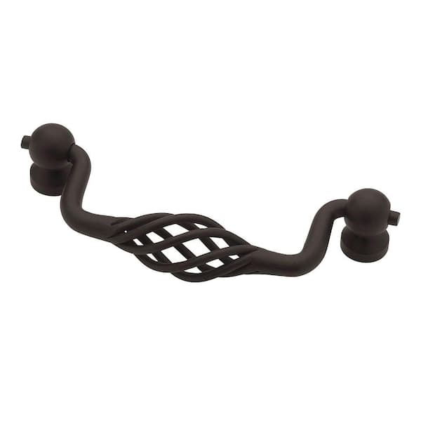 Liberty Birdcage 3-3/4 in. (96mm) Center-to-Center Matte Black Bail Pull