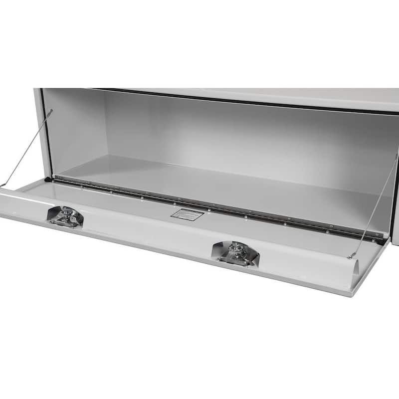 18 in. x 18 in. x 60 in. White Steel Underbody Truck Tool Box