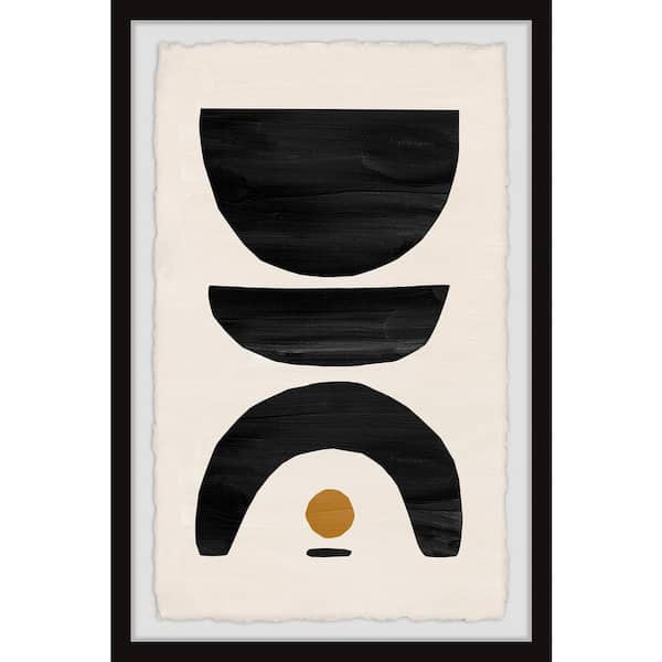 Unbranded "Lonely Dot" by Marmont Hill Framed Abstract Art Print 12 in. x 8 in.