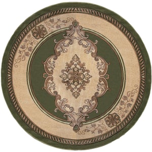 Bristol Fallon Green 7 ft. 10 in. x 7 ft. 10 in. Round Rug