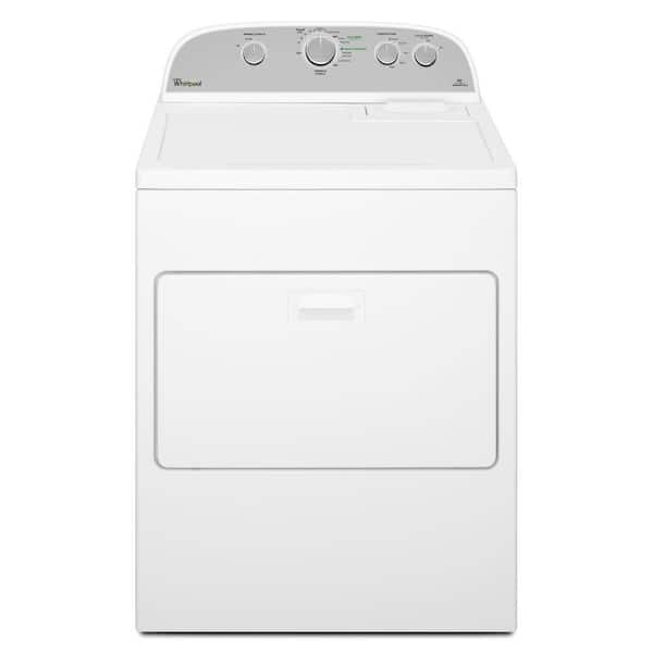 Whirlpool 7.0 cu. ft. 240-Volt White Electric Vented Dryer with Wrinkle Shield Plus