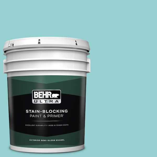 BEHR ULTRA 5 gal. #M460-3 Big Surf Semi-Gloss Enamel Exterior Paint & Primer