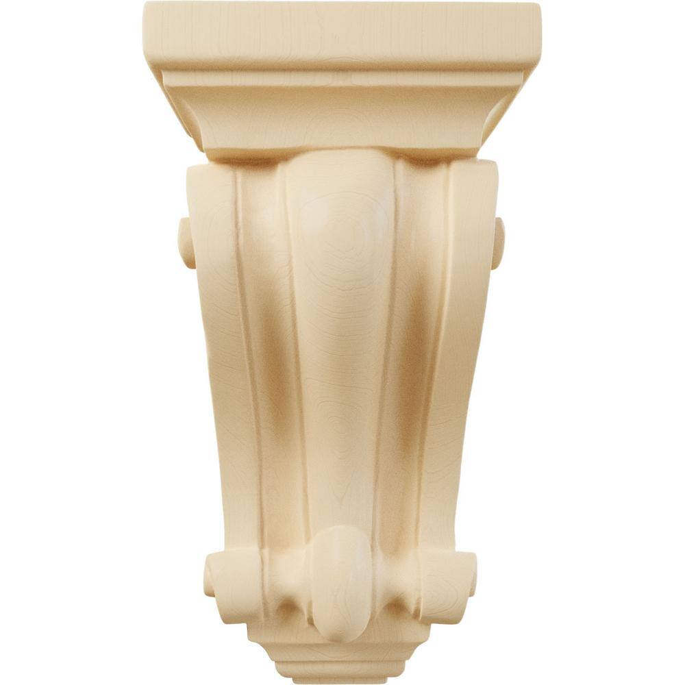 Maple Hand-Carved 9.5" Wood Corbel