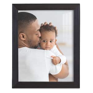 Grooved 8 in. x 10 in. Black Picture Frame
