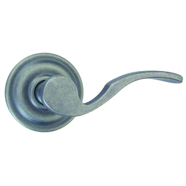 Sapphire Novelle Style Residential Right Hand Dummy Door Lever in Distressed Nickel