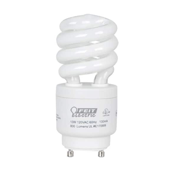 Feit Electric 60W Equivalent Soft White (2700K) Spiral GU24 Dimmable CFL Light Bulb