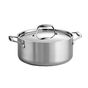 NSF-Certified Tramontina 80116/021DS Gourmet Stainless Steel Induction-Ready Tri-Ply Clad Covered Sauce Pan Made in Brazil 1.5-Quart