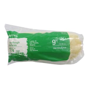 Better 9 in. x 1-1/4 in. High Density Knit Polyester Roller Cover