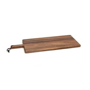 8.75 in. Acacia Serving Board in Brown