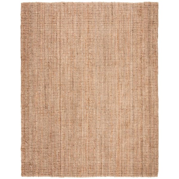 Natural Fiber Beige 10 ft. x 14 ft. Solid Area Rug