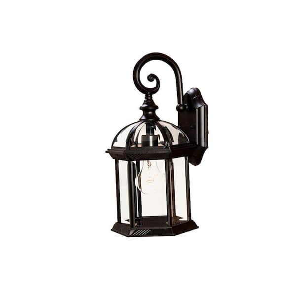 Acclaim Lighting Dover Collection 1-Light Matte Black Outdoor Wall Lantern Sconce