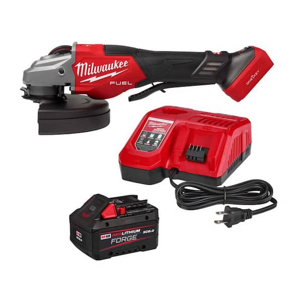 M18 FUEL 18-Volt Lithium-Ion Brushless Cordless 7 in. Braking Grinder with Variable Speed w/ 8. 0Ah Battery/Charger