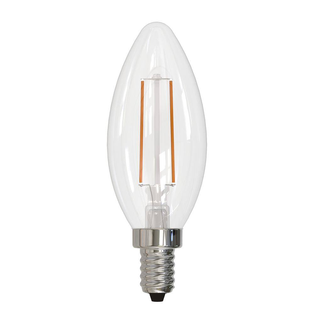 40 - Watt Equivalent Cool White Light B11 (E12) Candelabra Screw Base Dimma
