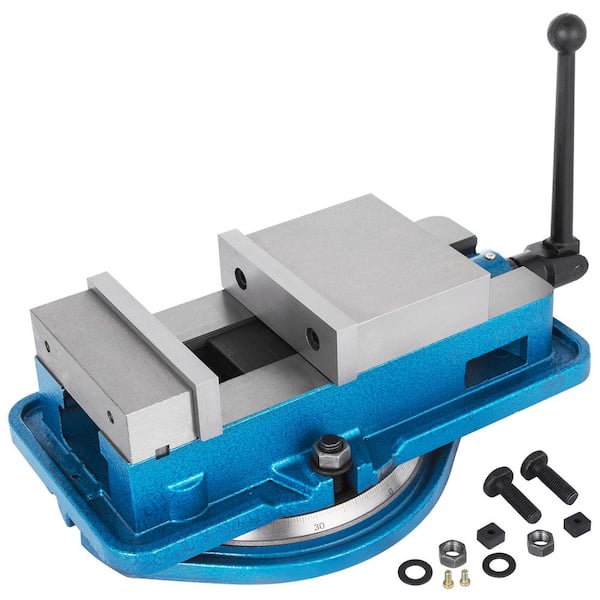 VEVOR Heavy-Duty Milling Vise Bench 6 in. High Precision Clamping Vise with 360-Degrees Swiveling Base for Milling Machine
