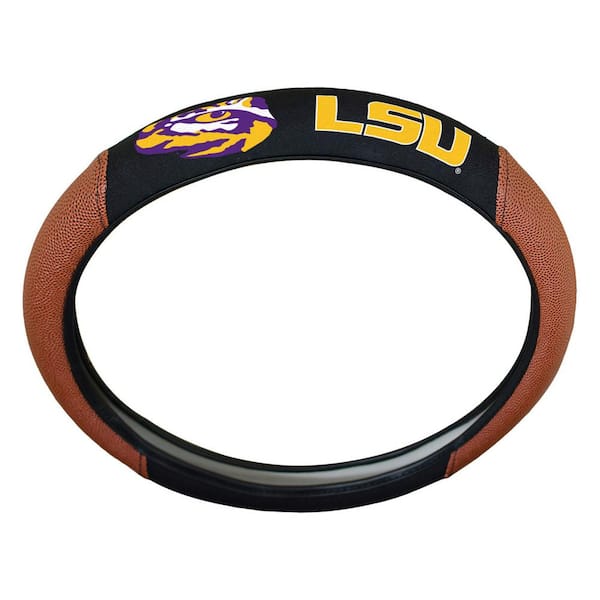 FANMATS Louisiana State University Sports Grip Steering Wheel Cover