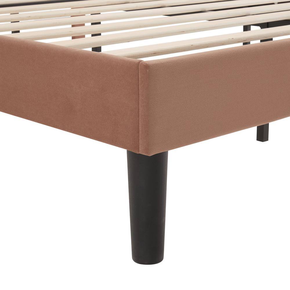 Upholstered Bed with Adjustable Headboard, No Box Spring Needed Platform Bed Frame, Bed Frame Gray Queen Bed - thumbnail 8