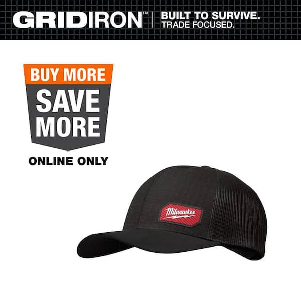 Gridiron Black Adjustable Fit Trucker Hat