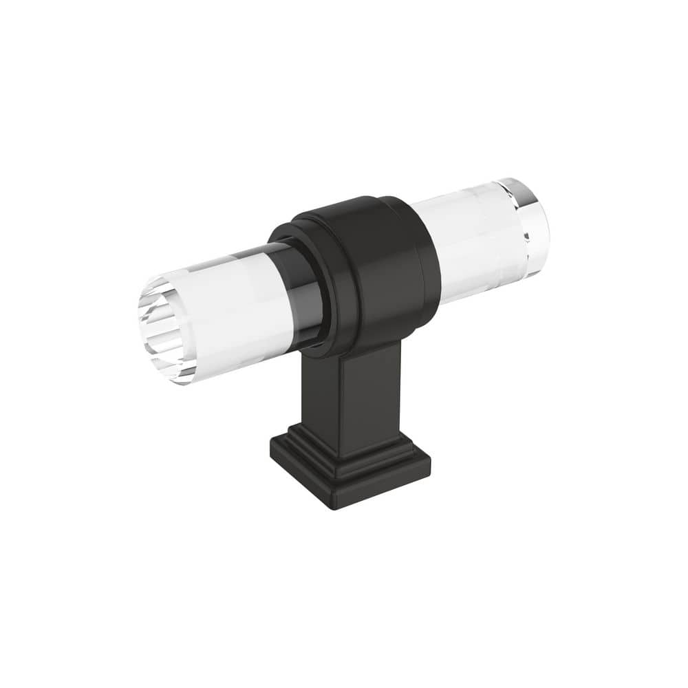 Glacio 2-1/8 in. (54mm) Length Clear/Black Bronze Bar Cabinet Knob price history on PriceWatchPro