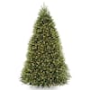 National Tree Company 9 ft. Pre-Lit Dunhill Fir Hinged Artificial Christmas Tree with Clear Lights DUH-90LO