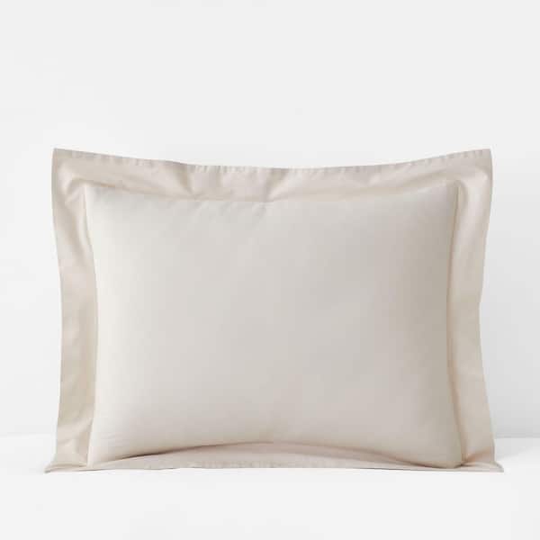 Company Cotton Garment Wash Buff Cotton Percale Standard Sham