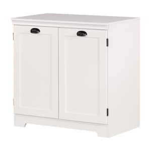 Harma 2-Door Storage Cabinet, Pure White