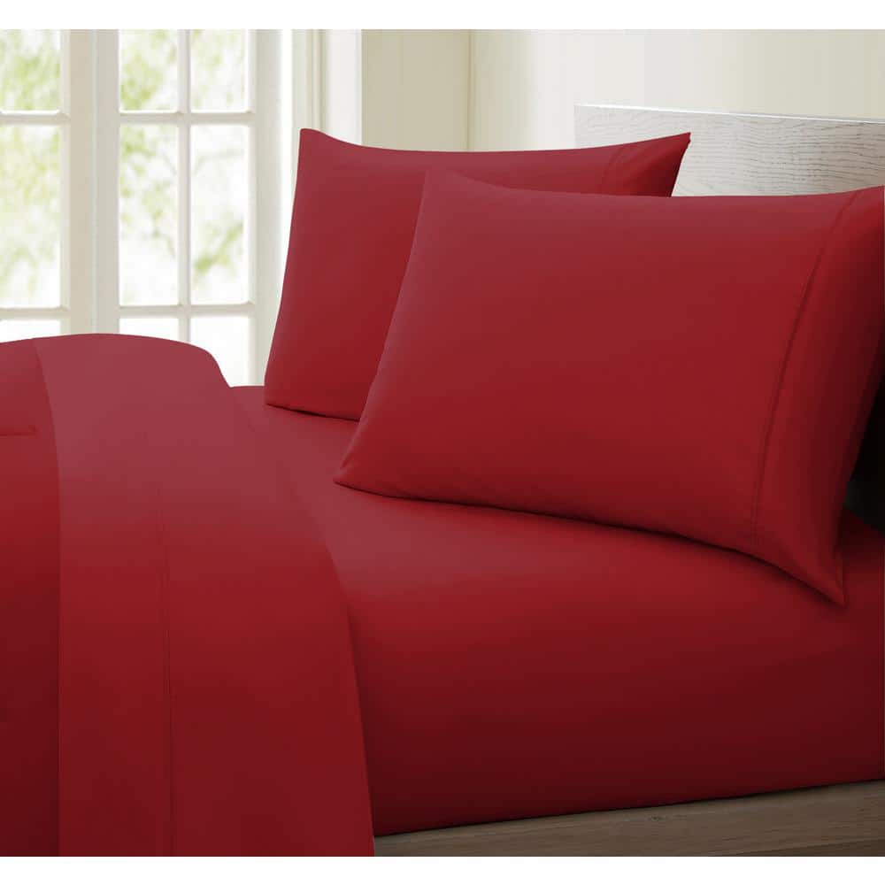 Luxurious Collection Burgundy 1000-Thread Count 100% Cotton California King