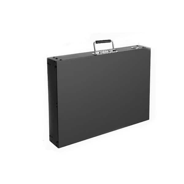 Outdoor Folding Metal Grill Table with Adjustable Legs, Trash Holder, Hooks, Magnetic Tool Storage, 1 Piece