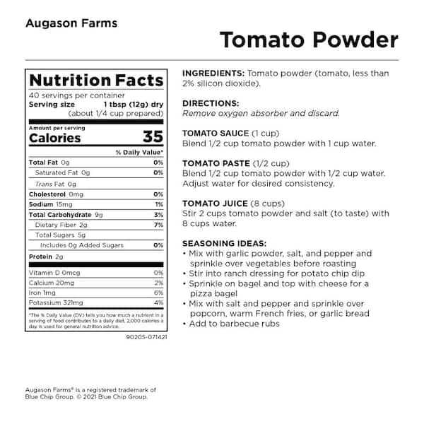 Tomato Powder 1 Cup Bag (Net: 5.6 oz)