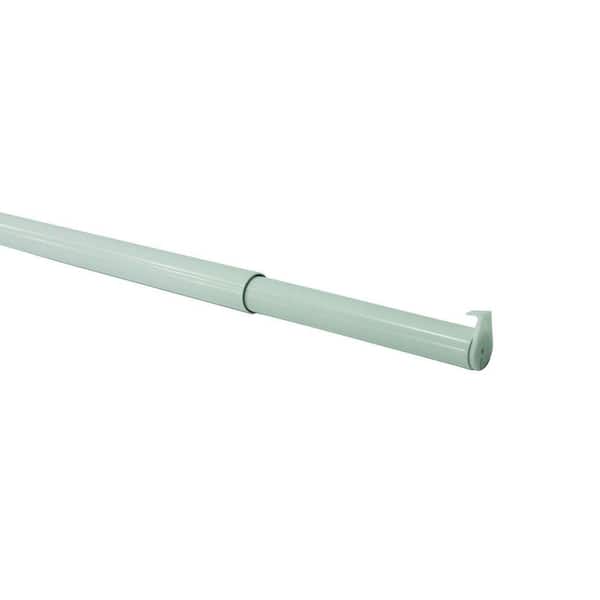 48 in. -72 in. Adjustable Closet Rod in White